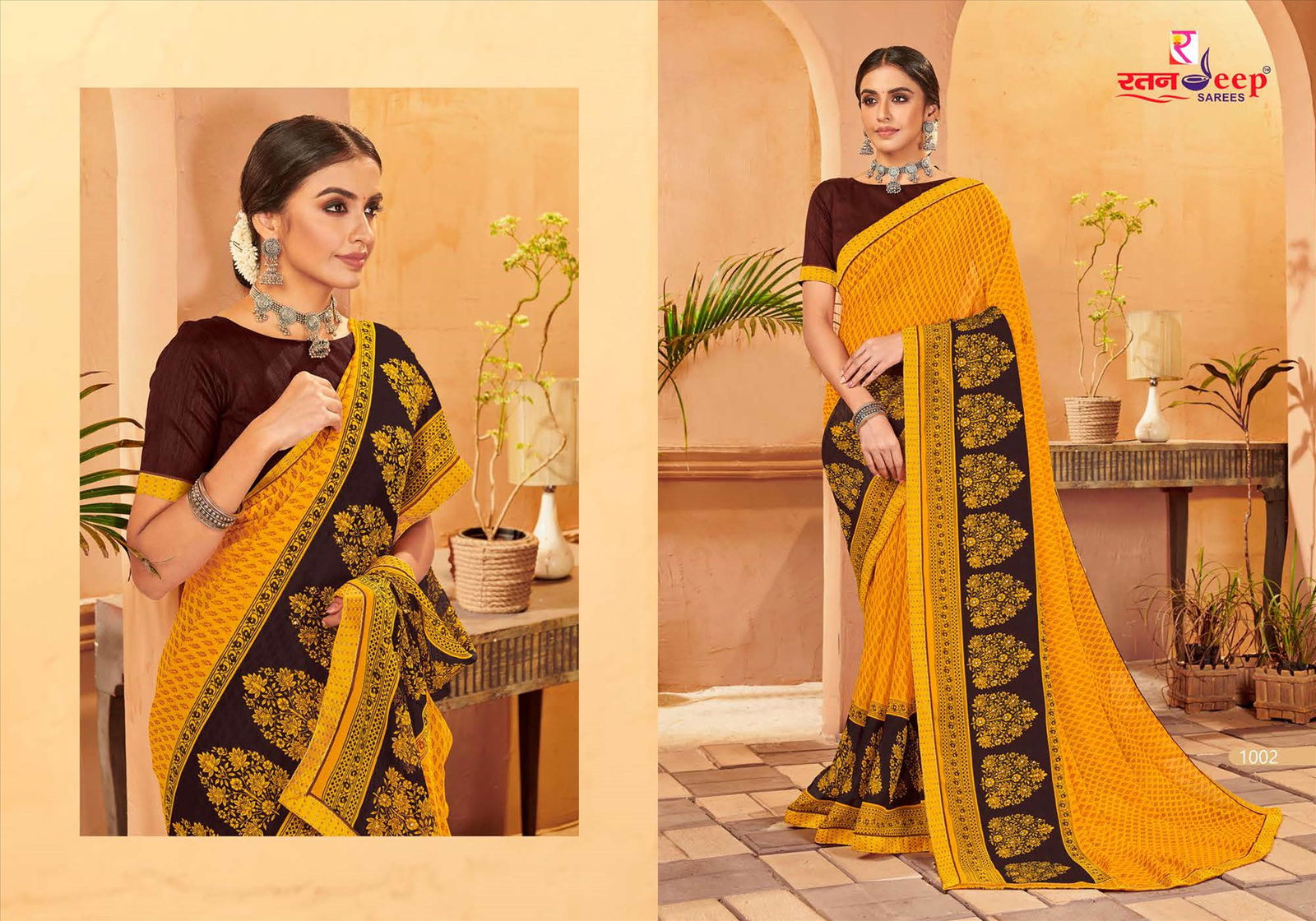 Ratandeep Munch Chiffon Printed Regular Wear Designer Saree Collection